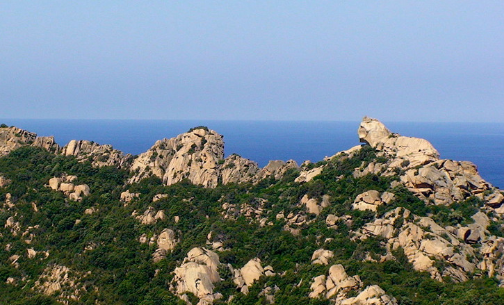 The lion of Roccapina which sits above the beach of the same name